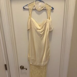 white maxi lace dress Godess White Lace Flowy Dress. Love that Boho
